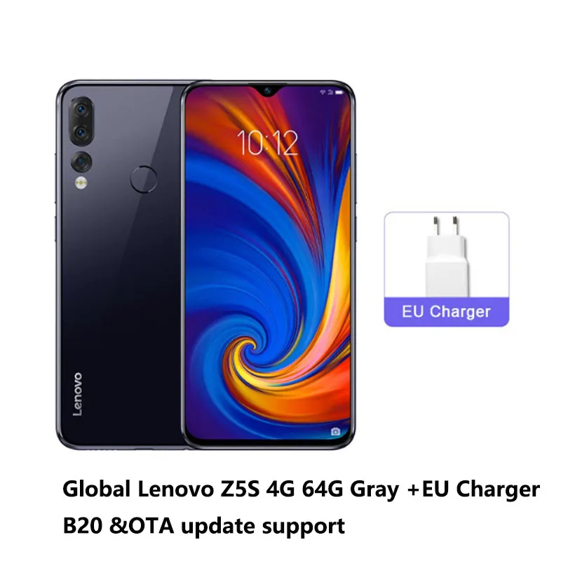 Глобальная версия lenovo Z5s 4G 64G Snapdragon 710 Восьмиядерный мобильный телефон 6 3 'ཌ Мп +