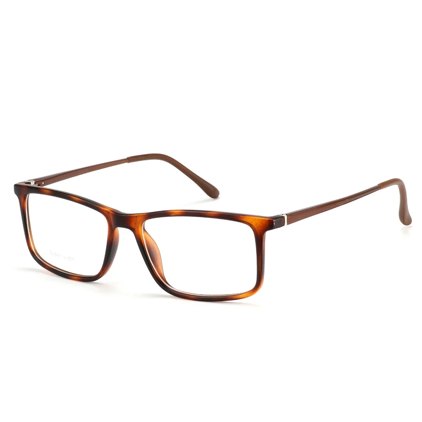 Yong Lan Алюминий сплав оптические очки TR90 очки Myopia оправа большой Размеры дизайн очки с прозрачными линзами для женщин Gafas oculos de grau masculino - Цвет оправы: DEMI