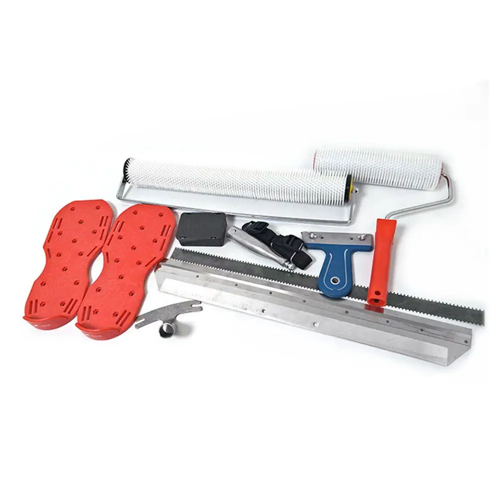 Cement-Self-leveling-Kit-Epoxy-Floor-Paint-Roller-Blade-Spike-Construction-Tool