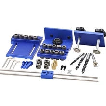 Woodworking Hole Punch Tool Set Log Tenon Combo Wood Working Hole Drill Triple Punch Locator Woodworking punch twist nose cap drill dedicated locator for electric grinder rotary tool diy woodworking tools