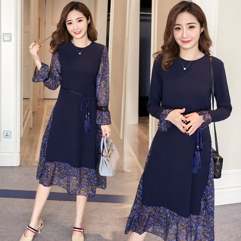 

Long Sleeve Maternity Dresses Nursing Dress Breastfeeding Pregnancy Dress for Pregnant Women Spring Dresses Maternity Clothing