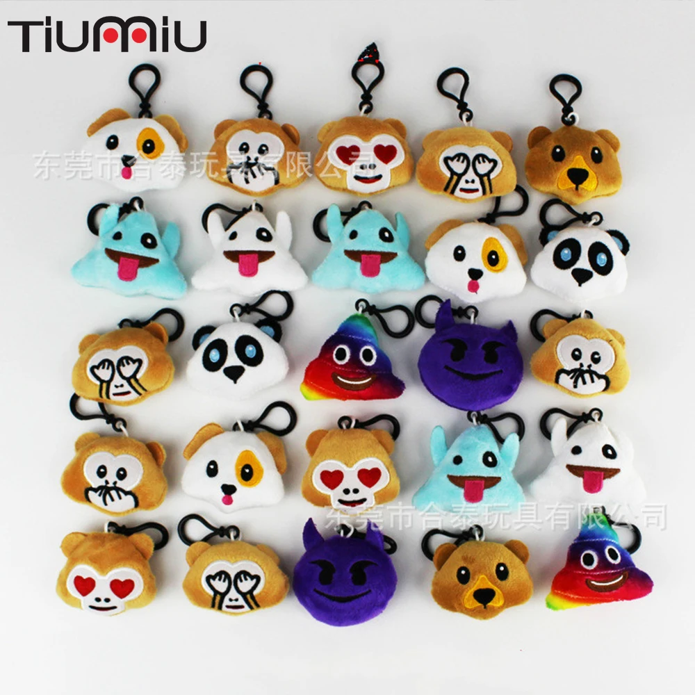 

Wholesale Keychain Plush Emoticon Toy Emoji Mobile Phone Pendant Children's Fun Activity Gift Animoji Funky Style Hot Ins Chat