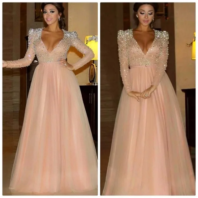 Real-Photos-Long-Sleeves-Pink-Color-Crystal-V-Neck-Prom-Gown-Hand-Made-Beading-Long-Evening.jpg_640x640
