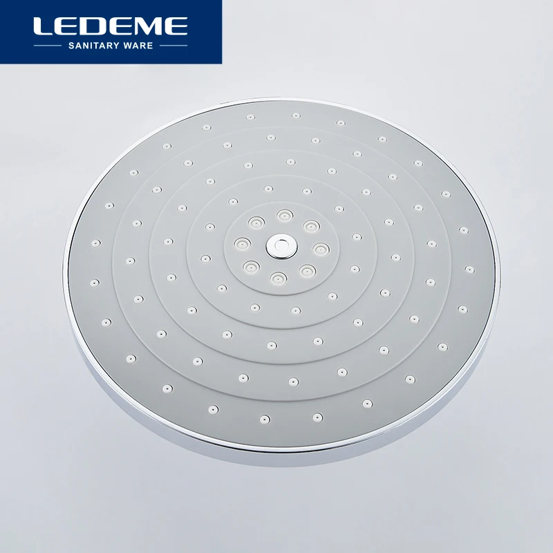 Billig LEDEME Moderne Stil Badezimmer Dusche Wasserhahn Set Regen Kopf Mischbatterien Hand Dusche Wasserfall Regen Bad Armaturen Tap L2410