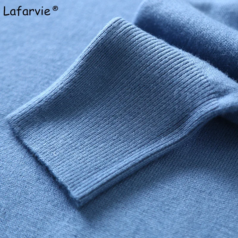 Lafarvie Autumn Winter New Knitted Hooded Cashmere Sweater Women Solid Color Plus Size Loose Female Pullover Knitting Sweater Lafarvie Autumn Winter New Knitted Hooded Cashmere Sweater Women Solid Color Plus Size Loose Female Pullover Knitting Sweater