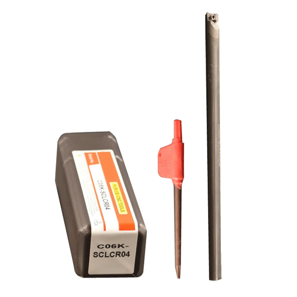 

C06K-SCLCR04 Turning Tool Holder 6x130mm Solid Carbide Shock Shockproof W/ wrench Toolholding Equipment Industrial