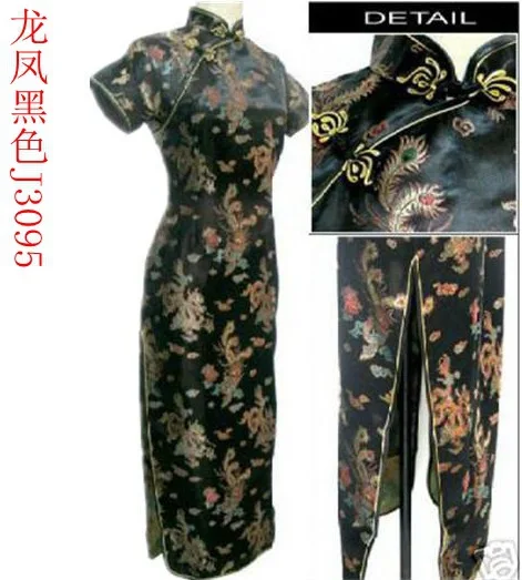 design 6 Плюс размер cheongsam платье для женщин короткий рукав цельное китайское традиционное платье леди Tang Qipao вечерние платья 90 - Цвет: design 6