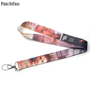 

20pcs/lot Patchfan Prison Break tv show diy keyring keychain lanyard webbing ribbon neck strap badge phone holder necklace A1689