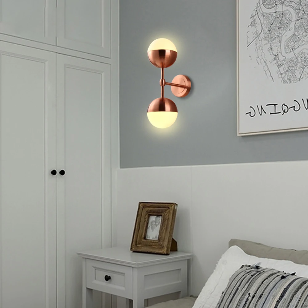 led e27 Нордик Железные Стеклянные Светодиодные Лампы Светодиодные Светильники.бра.бра нa стену.Бра.Светильники Настенные