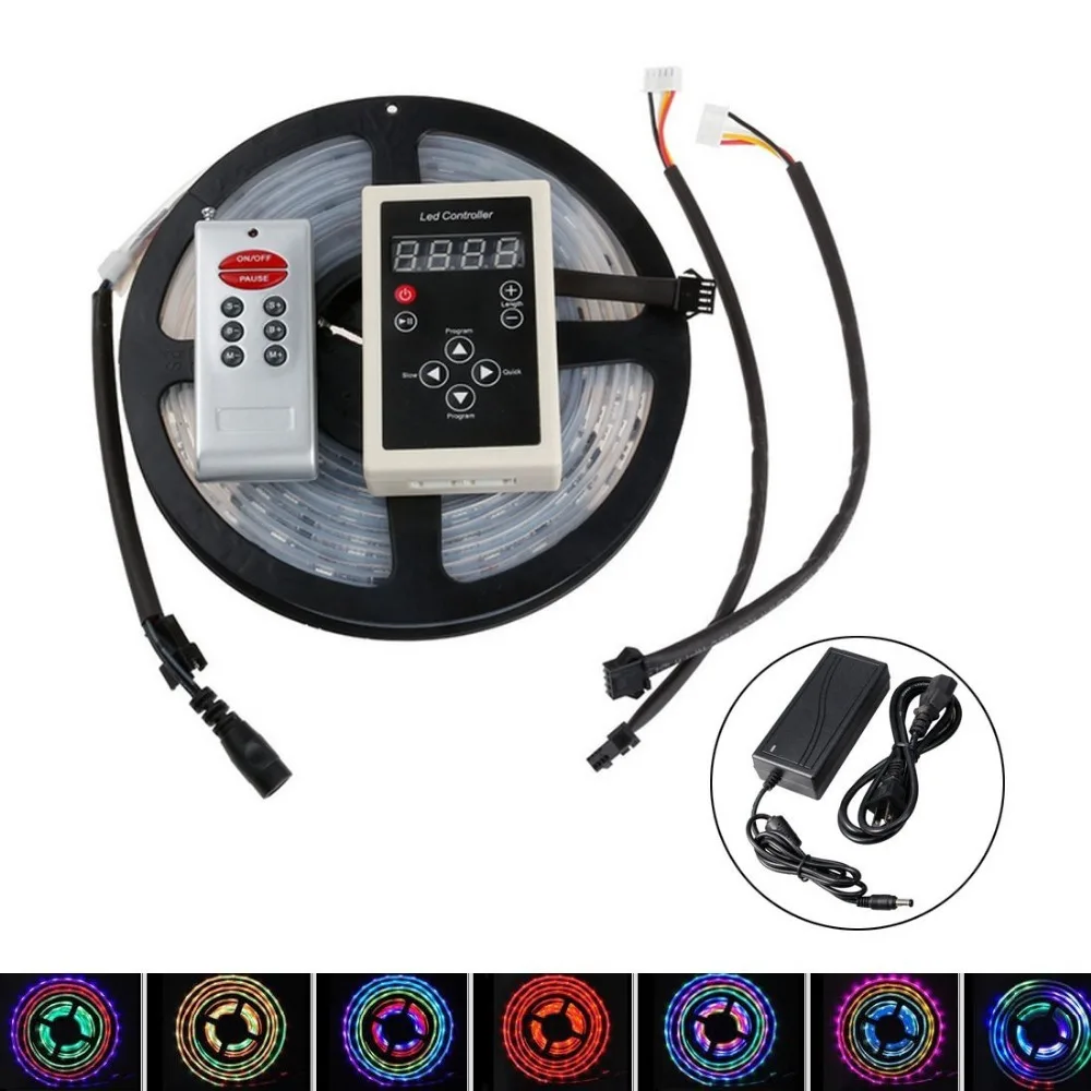 Светодиодная лента меняющая цвет 5050 RGB 5 м 6803 133 RF контроллер|dream color led strip|led stripcolor