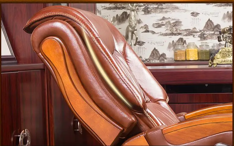 Простое офисное кресло. кресло Boss кожаный компьютерный стул домашний кресло из кожи класса