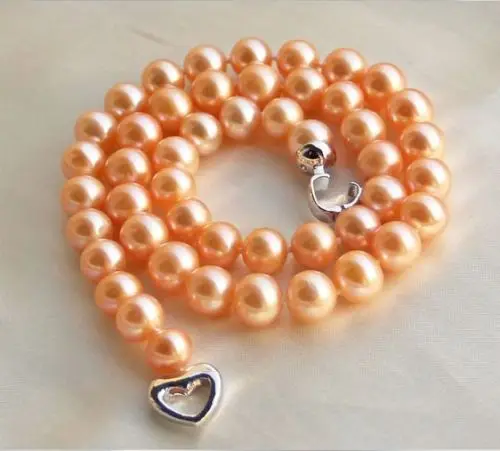 Jew3112 HUGE AAA+ 11-12MM SOUTH SEA PINK PEARL NECKLACE NEW