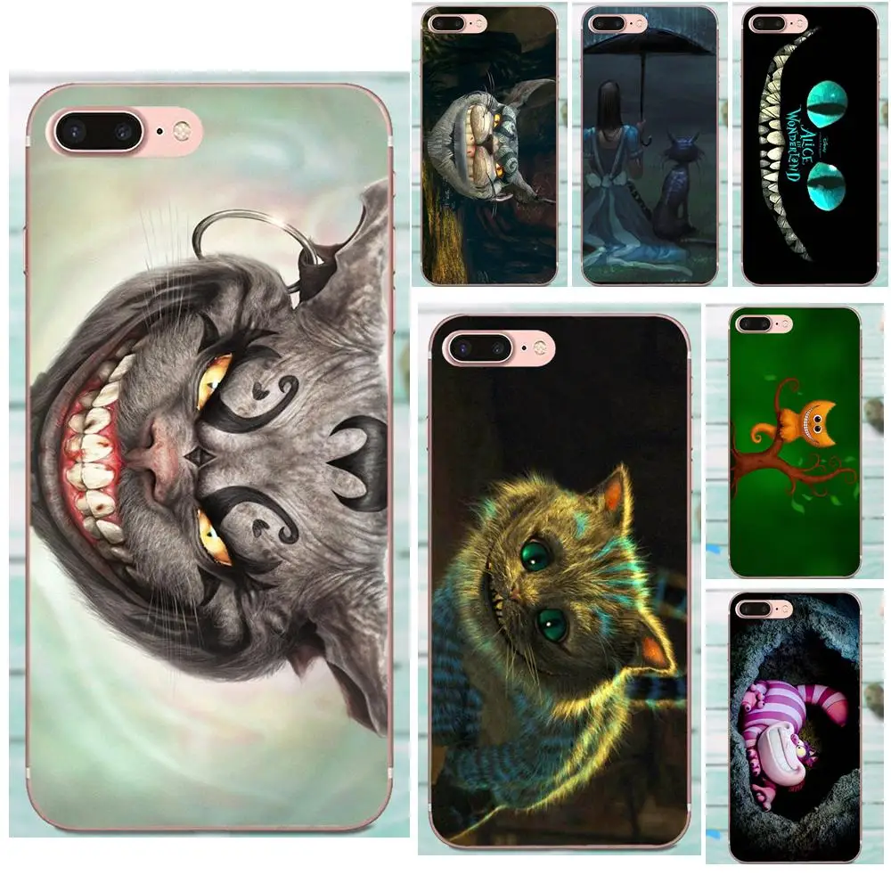 

TPU Print Case Purple Pink Alice Cheshire Cat For LG G4 G5 G6 K4 K7 K8 K10 2017 V10 V20 V30 Stylus Nexus 5 5X G2 G3 mini spirit