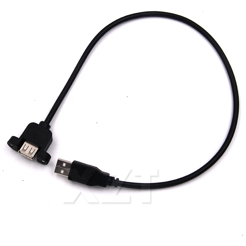 1 шт. Удлинительный Кабель USB 2 0 штекер гнездо с винтовым панельным креплением M/F 30