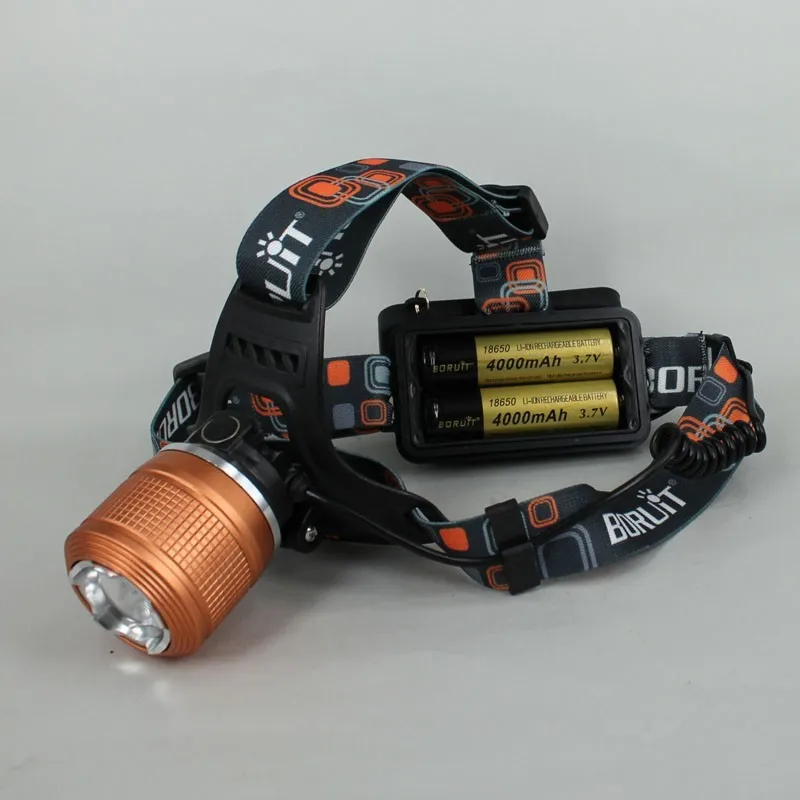 Rj2800 2000 люмен CREE xm-l T6 LED 3-режимы зум Рыбалка Охота фары фара+ 2x18650 батареи+ AC Зарядное устройство машины Зарядное устройство