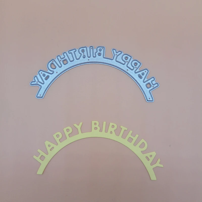 

Happy Birthday Word Sentiment 2018 New Arrival Cutting Dies Punch Scrapbooking Dies Metal Embossing die for Card Making