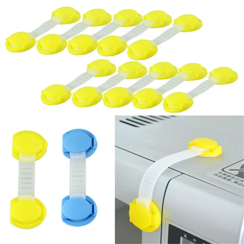 10PCS Plastic Safety Cabinet Door Children Kids Drawer Cabinet Lock Protection Baby care safe lock Kids Baby Care Safety Locks