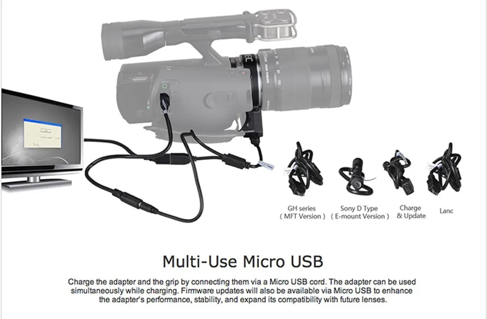 Aputure DEC пульт дистанционного управления беспроводной адаптер для объектива EF EF-S для MFT Micro 4/3 Крепление камеры DEC Вождение Eos для Cine