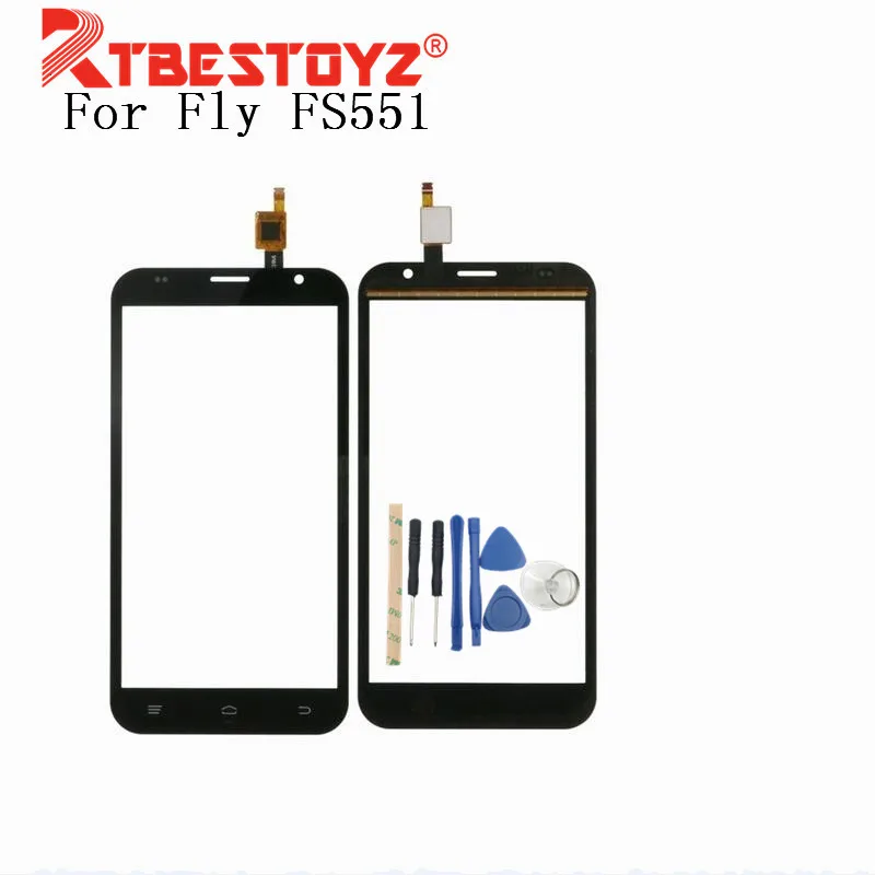 

RTBESTOYZ For Fly FS551 FS 551 Nimbus 4 5.5" Touch Screen Digitizer Front Glass Touchscreen Sensor Replacement