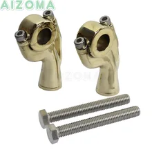 Высококачественный латунный 7,8 дюймовый руль мотоцикла стояки 22 мм& 1 ''зажим руля для Harley Bobber Chopper