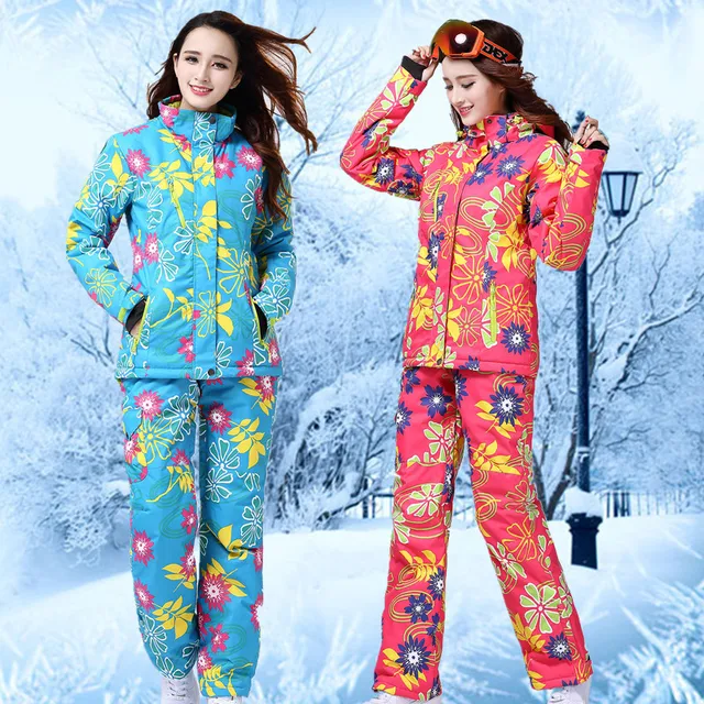 Cheap Wild Snow Cheap Ski Suit Winter Suit Germany Skiing clothing Colorful Snowboard Jackets Padded Jacket Women Snow Clothes Warm
