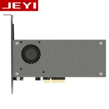 JEYI SK9 m.2 расширения NVMe адаптер NGFF отложным воротником PCIE3.0 Вентилятор охлаждения SSD двойной добавить на карту SATA3 с вентилятором Алюминий крышка емкость
