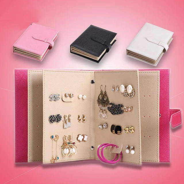 Simple Earrings Collection Book PU Leather Jewelry Series Creative Paper Display Gift Box Simple Earrings Collection Book PU Leather Jewelry Series Creative Paper Display Gift Box