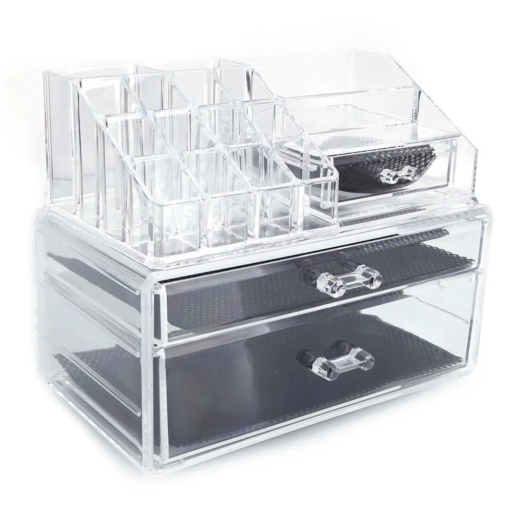 Acrylic Makeup Organizer Cube Beauty Drawer Storage Box Holder for Cosmeticsin Makeup