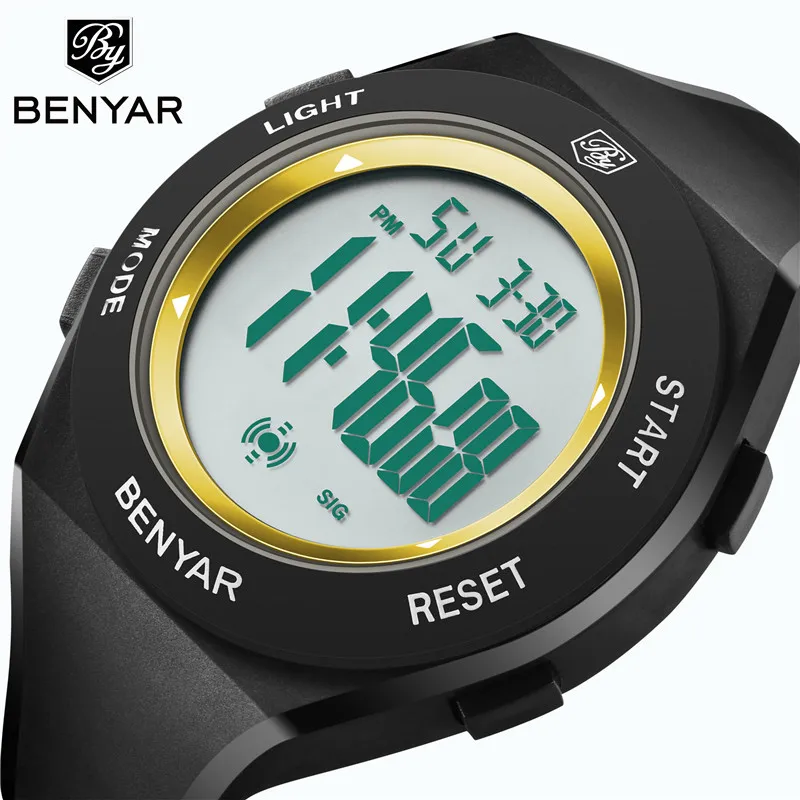 

BENYAR New Design Men's Watches Top Luxury Brand Sports Watch Electronic LED Digital Male Wrist Watch 30M Waterproof Men's Clock