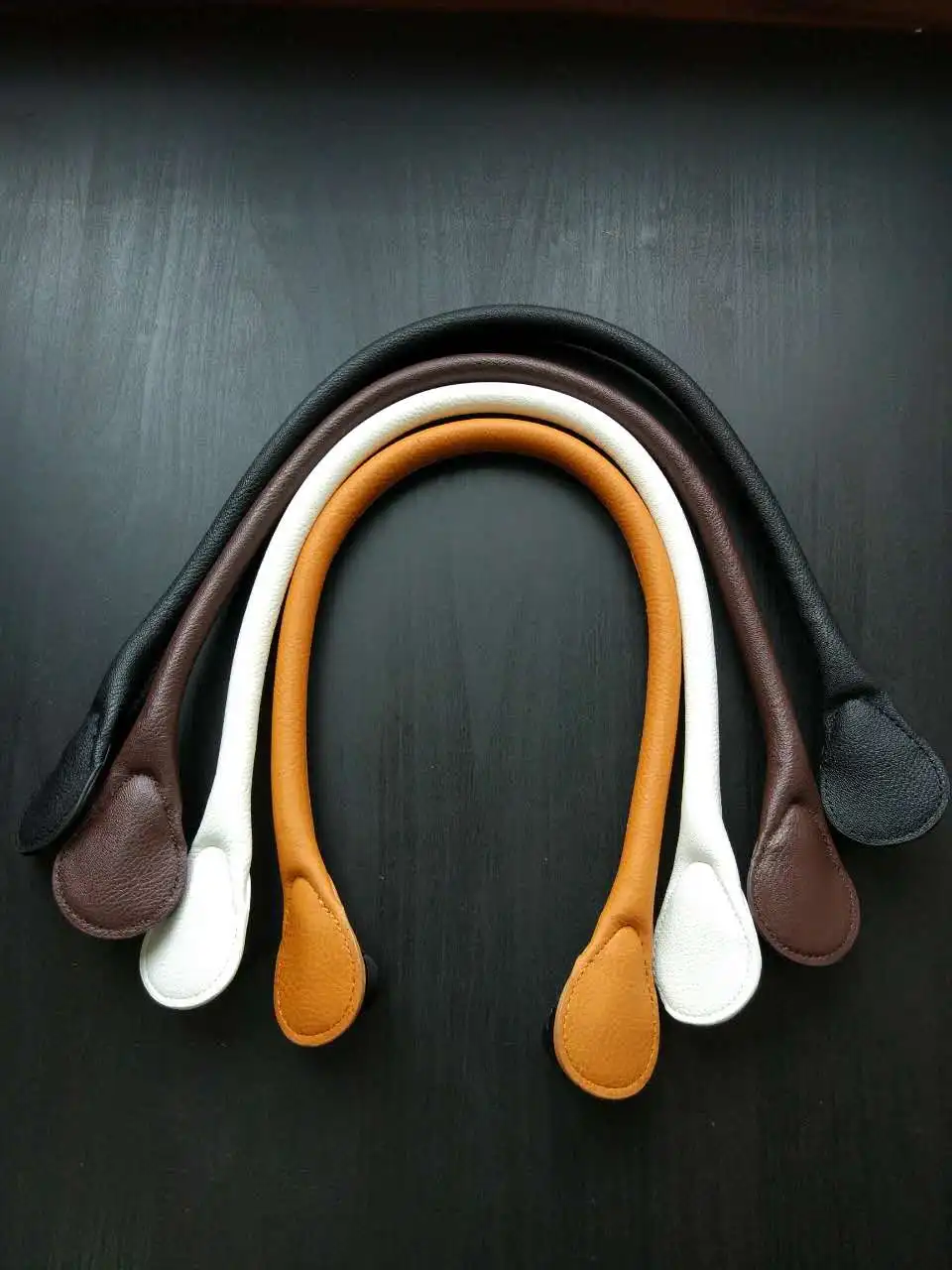 A pair The Italy New Women's Leather Obag o bag handle accessories