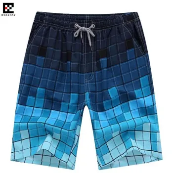 

2019 Cool Summer Men Exercise Fitness Holiday Casual Shorts Quick-dry Loose printed Board Shorts Beach Fifth Shorts Big Yards