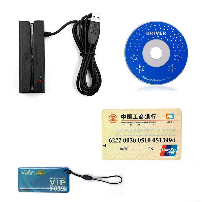 ZCS100 RFID Reader/Writer and Magnetic Stripe Card 3 Tracks Reader 13.56MHz 