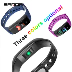 SANDA Смарт-часы водостойкие спортивные для iPhone Мобильный смарт-браслет Bluetooth пульсометр кровяное давление спортивные часы