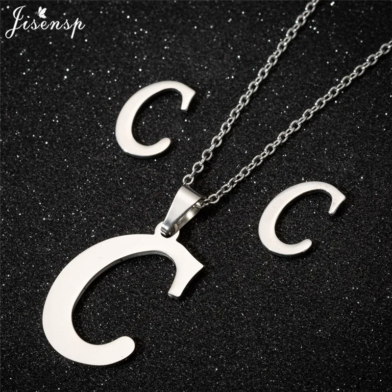 Jisensp, персонализированное A-Z ожерелье с подвеской в виде буквы алфавита, Золотая цепочка, оригинальное ожерелье s, подвески для женщин, ювелирные изделия, Прямая поставка