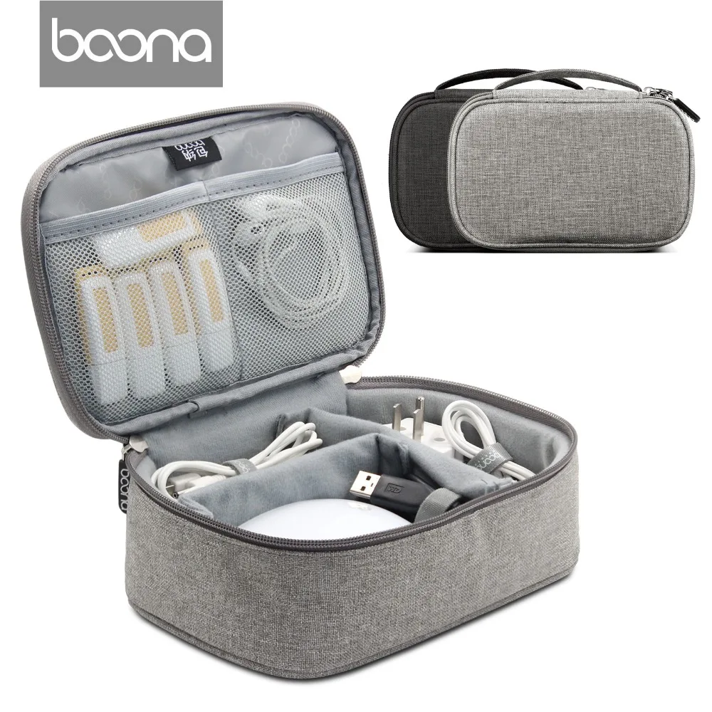 Boona Portable Electronic Accessories Travel case,Cable Organizer Bag