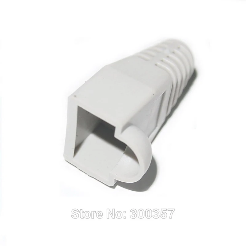 50pcs/lot Network Jack Plug Of  RJ45 Connectors Boots Caps Cat5 Cat6