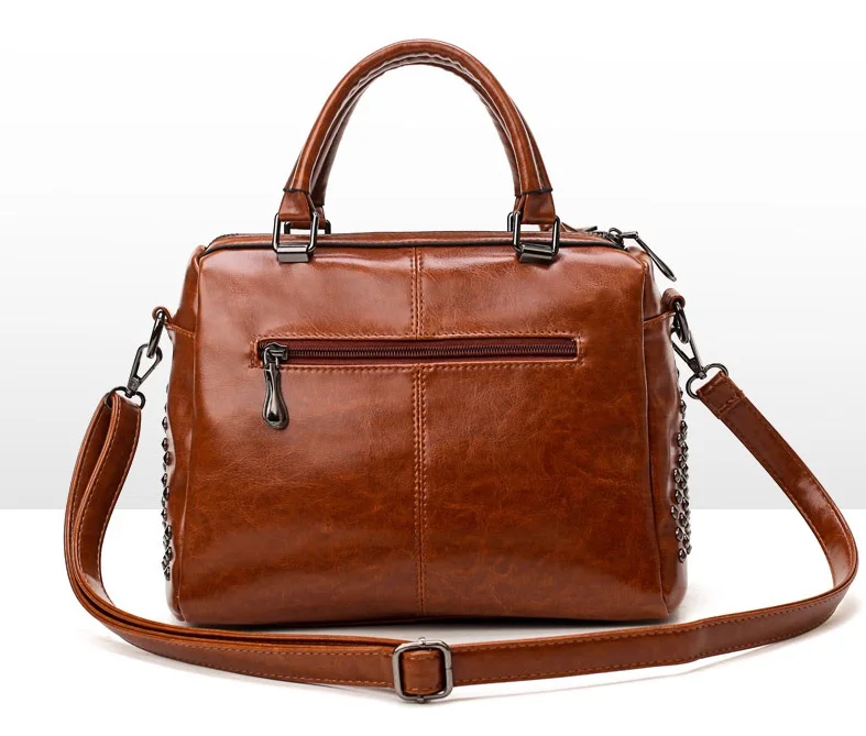 mulheres do vintage travesseiro bolsa de couro