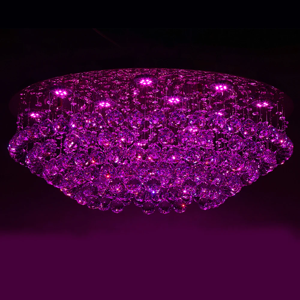 

IPROLED 2.4G RF OR WIFI control RGB color Change CCT brightness dimmable K9 crystal treasure bowl LED ceiling