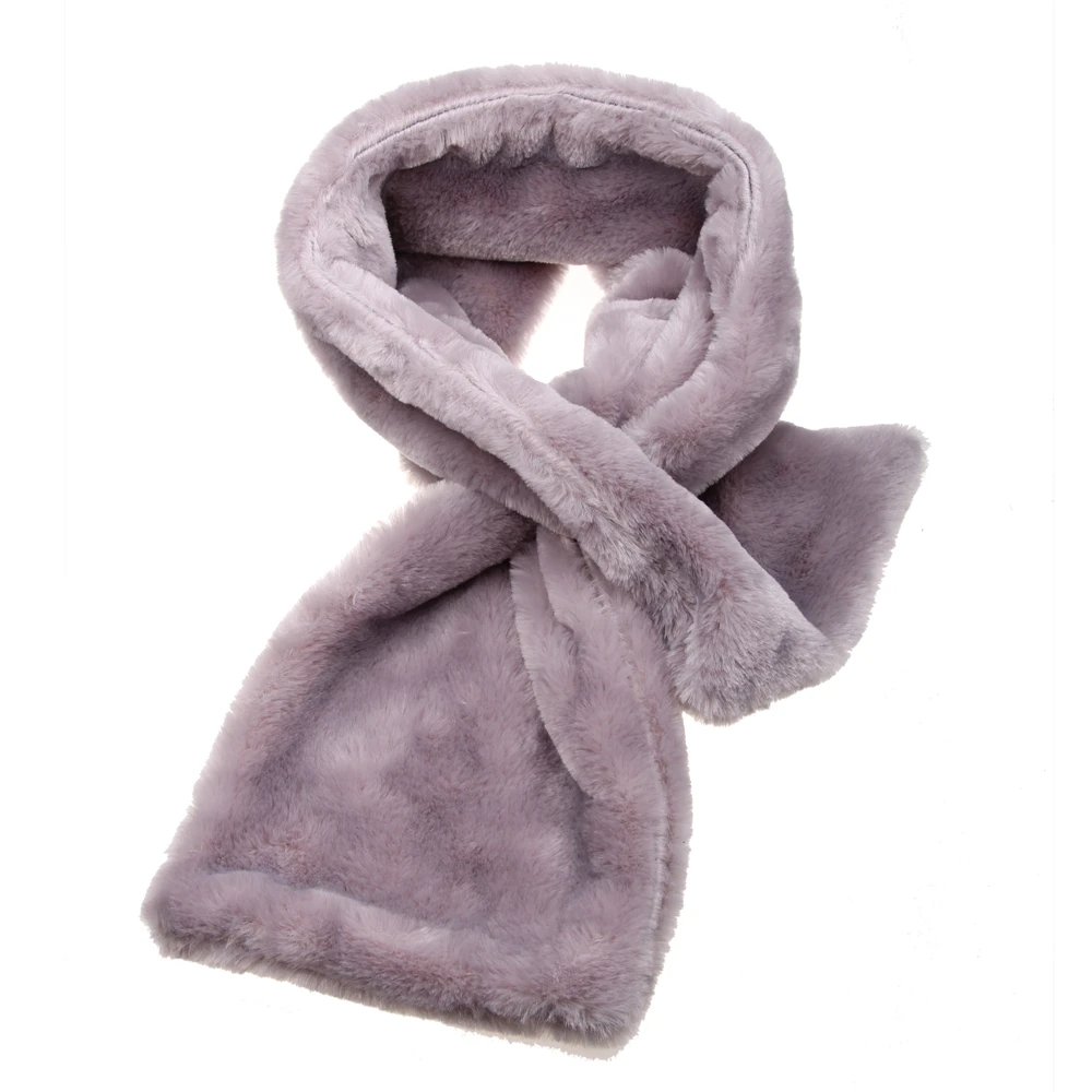 Lina & Lily Écharpe Tube Infinity Unisexe En Fausse Fourrure Ultra Douce, Kaki Foncé Et Blanc, Taille Unique