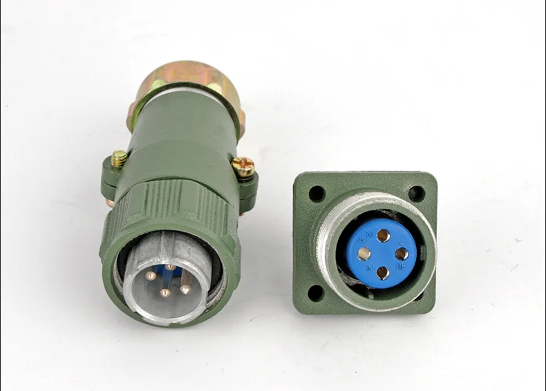 

Engraving machine spindle plug socket core waterproof aviation plug socket YD20J4TP round connector for 3KW 3.2KW spindle motor
