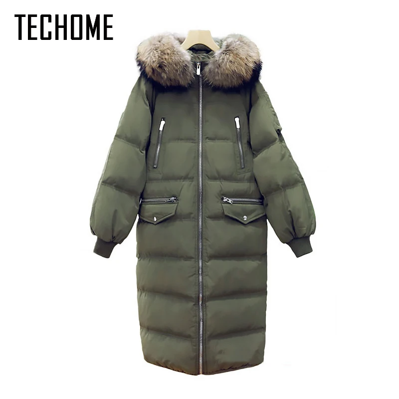 New Fashion Winter Coat Women Down Jacket Hooded Fur Collar Loose Women Parkas Zipper Ladies Outwear Parkas Long Down Jacket New Fashion Winter Coat Women Down Jacket Hooded Fur Collar Loose Women Parkas Zipper Ladies Outwear Parkas Long Down Jacket