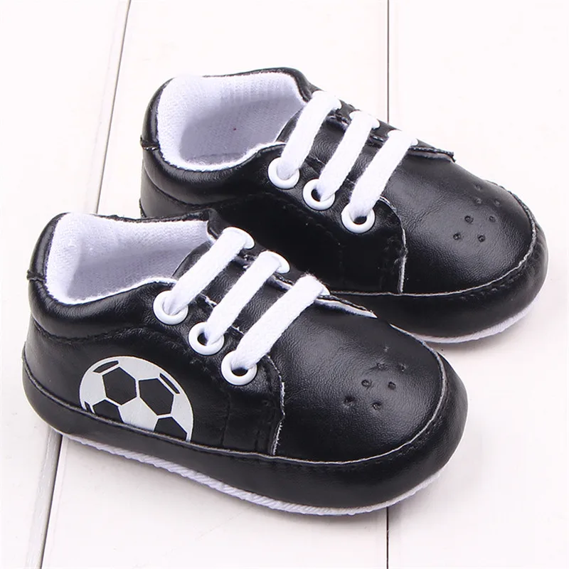 Sports Baby Sneakers Soft Bottom Football Soccer Printed Newborn Bebe