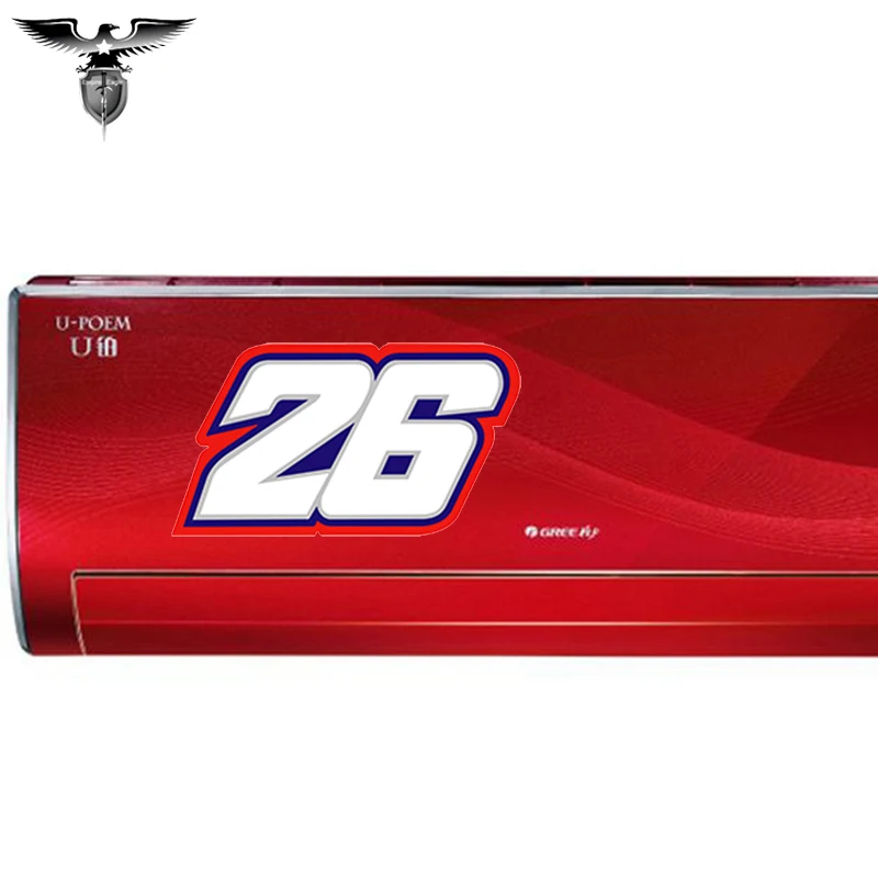 

HotMeiNi Car Styling Car Sticker Waterproof 26 Moto GP Autocollants 3D Stickers Auto Door Vinyle Motorsport Racing Lucky Happy