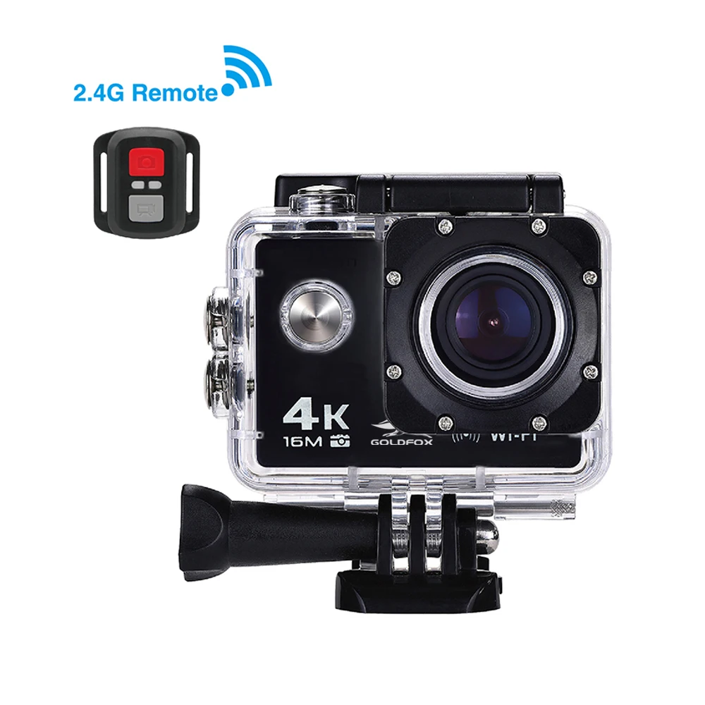 Экшн-камера 4K Ultra HD wifi 16MP Спортивная камера 1080 P/30fps 170 объектив Дайвинг Подводный Водонепроницаемый 30 м DV шлем видео камера