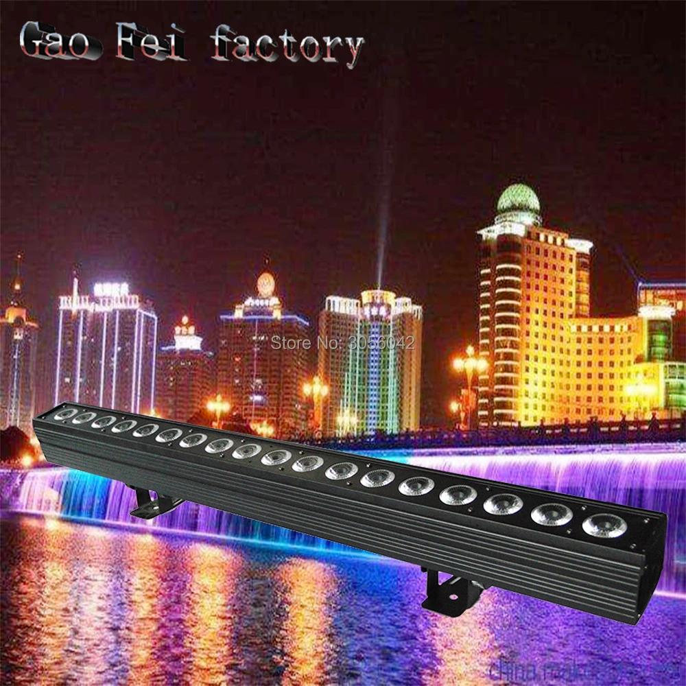 

18pcs x 15W RGBWA 5In1 Building LED Wall Wash Light Led Bar Light Outdoor Led Wall Washer Light