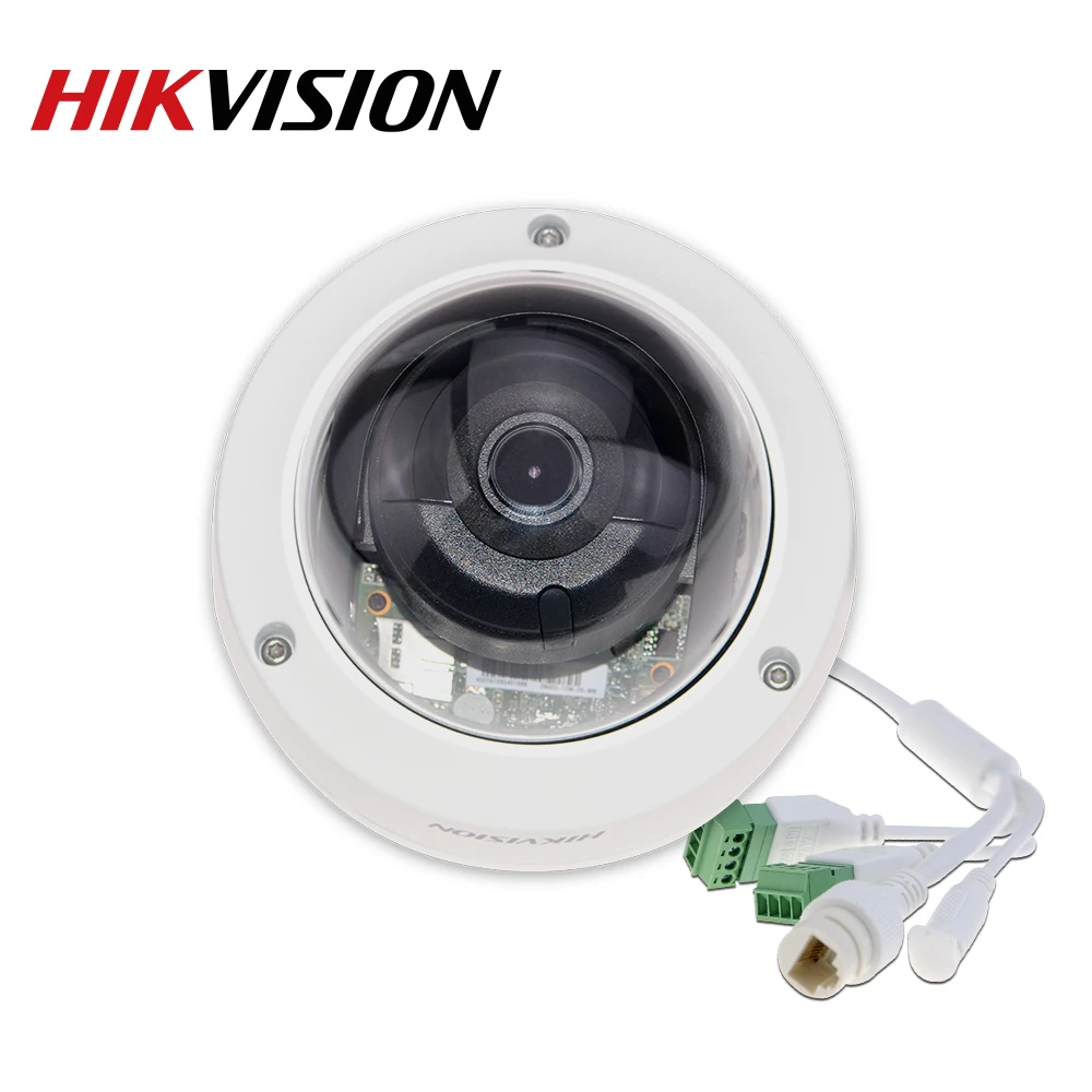 Hikvision 6mp IP Камера DS-2CD2163GO-I мини купольные поворотные сетевые видеокамеры, Камера SD слот для карт памяти Поддержка Распознавание лиц CCTV