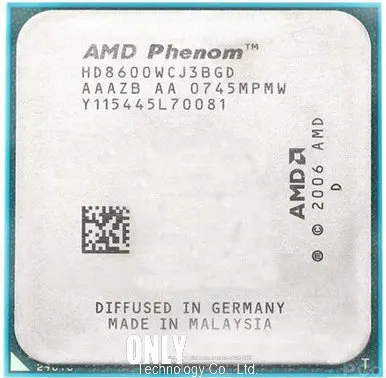 

AMD Phenom X3 8600 2.3GHz Triple Core Processor Socket AM2/AM2+ 940-pin cpu, 95W L3=2M, free shipping