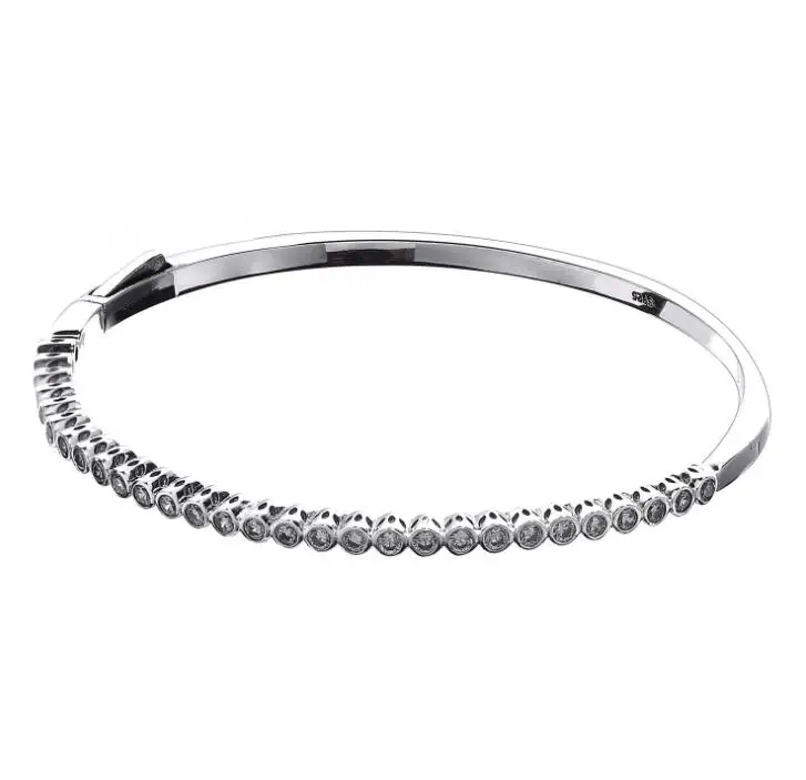 

Original 925 Silver Radiant Hearts Bracelets Bangles Female With Clear Cz Charms Pandora Bracelets For Women Silver 925 Jewelry