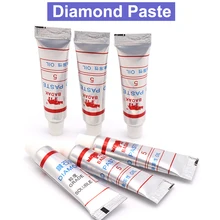 URANN 6 шт. W7~ W40 алмазная полировка притирка паста состав шприцы микрон Стекло Металл шлифовальные полировальные абразивные инструменты