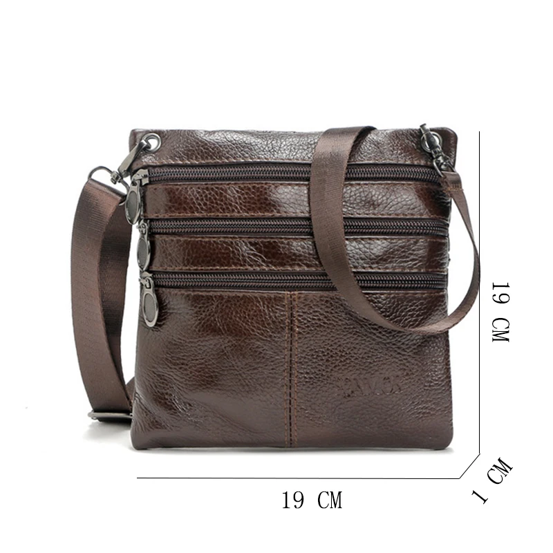 

2018 New Cow Genuine Leather Messenger Bags Men Casual Travel Business Shoulder Bag for Man Sacoche Homme Bolsa Masculina